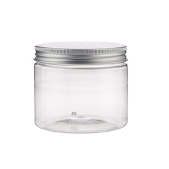 Cookie Plastic Jar With Silver Lid