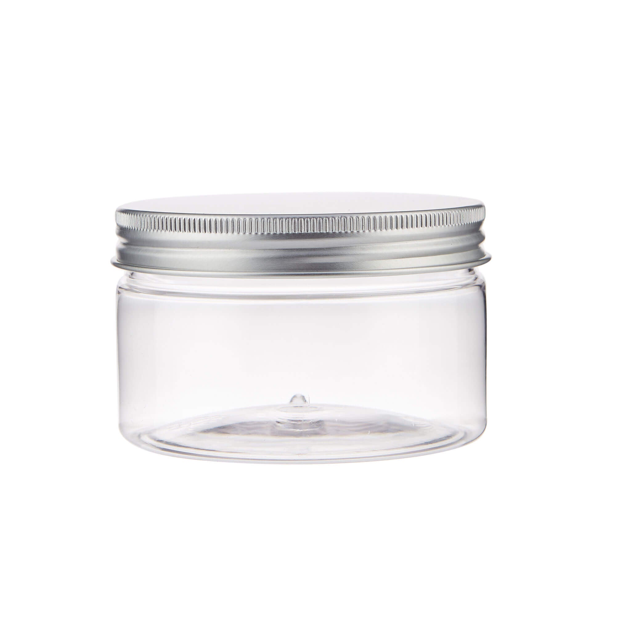 Cookie Plastic Jar With Silver Lid