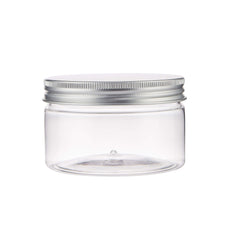 Cookie Plastic Jar With Silver Lid