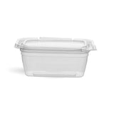 200 Pieces 24oz Hinged Square Deli Clear Pet Container