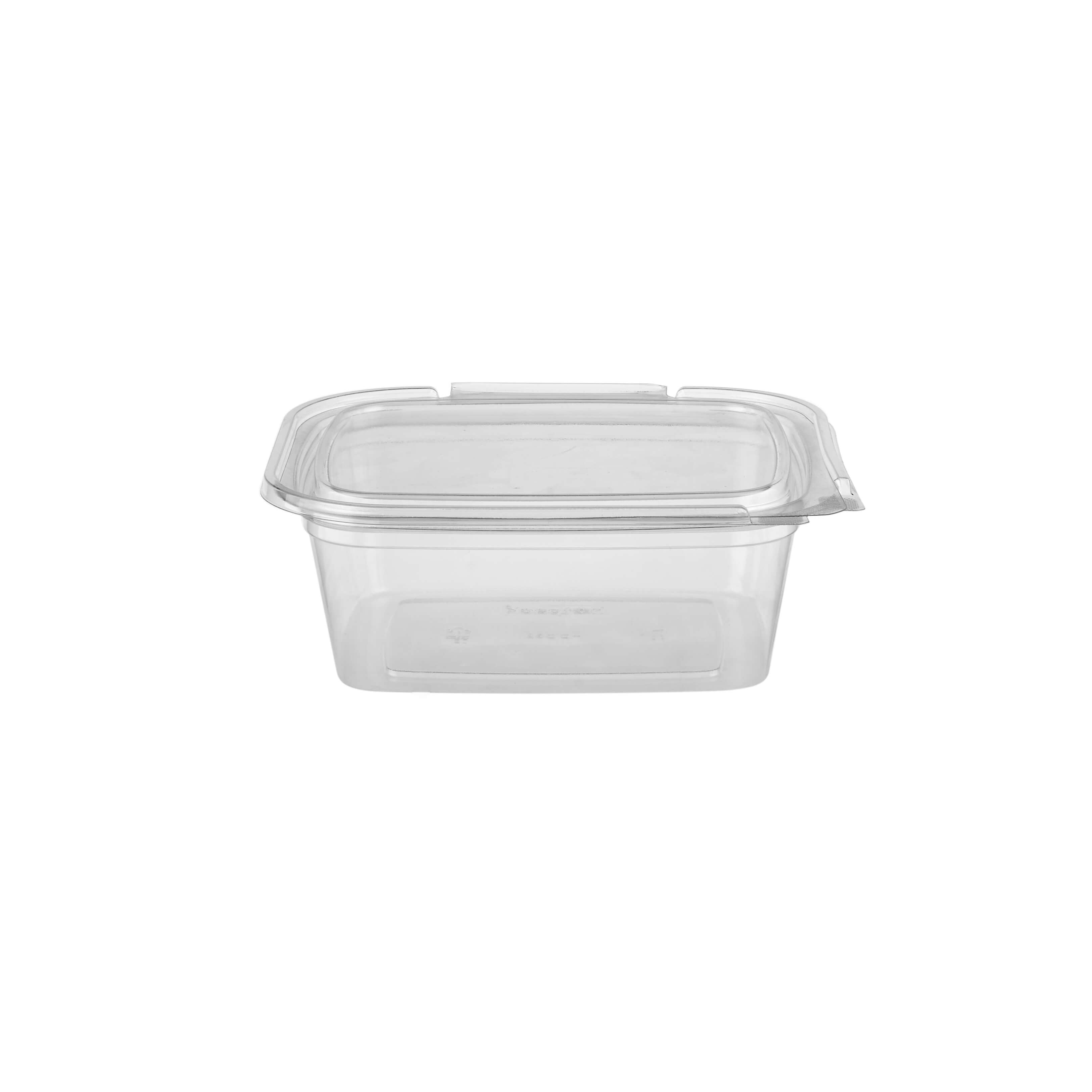 32oz 200 Pieces Hinged Square Deli Clear Pet Container