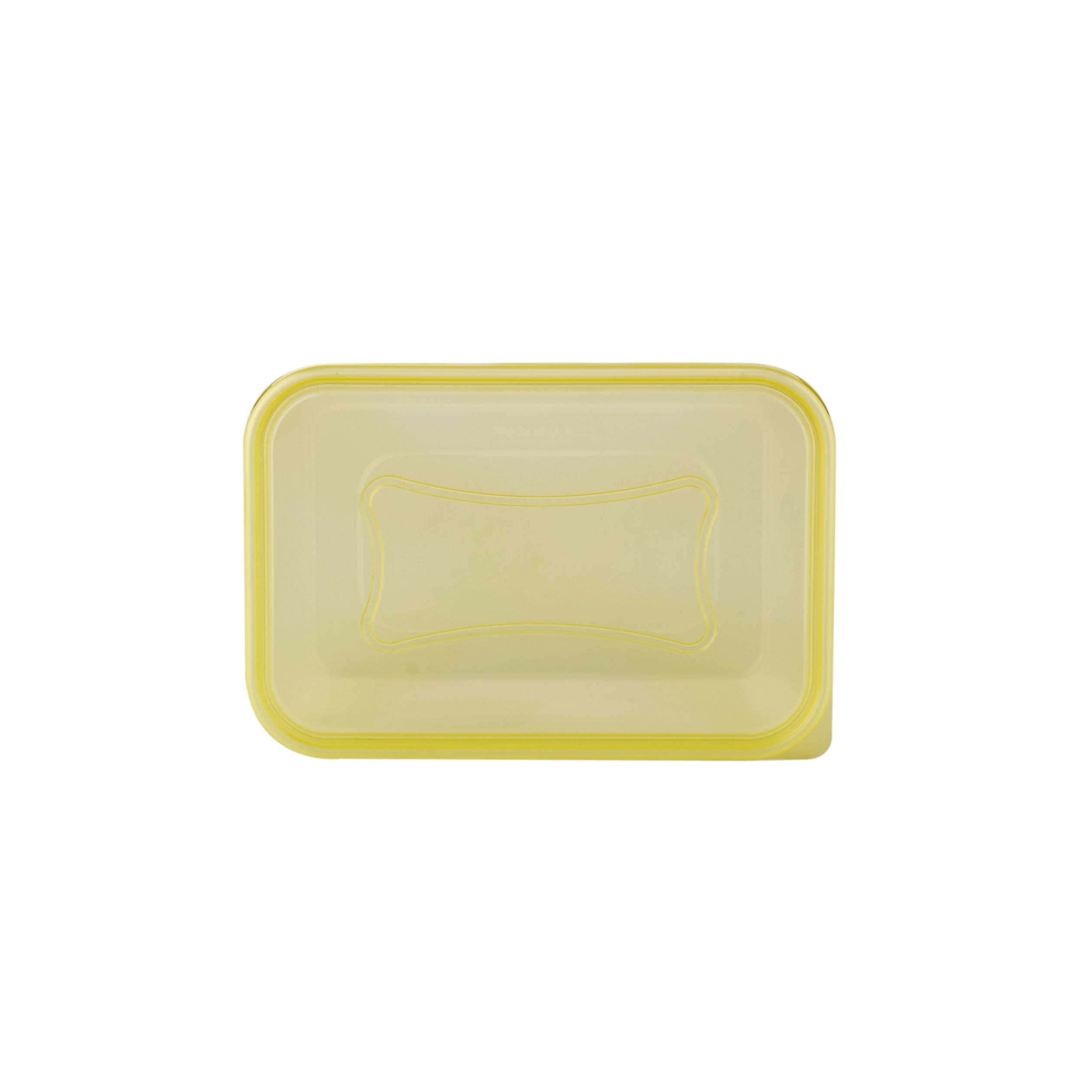 Clear Microwavable Rectangle Container with color Lids