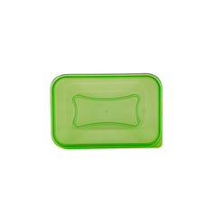Clear Microwavable Rectangle Container with color Lids