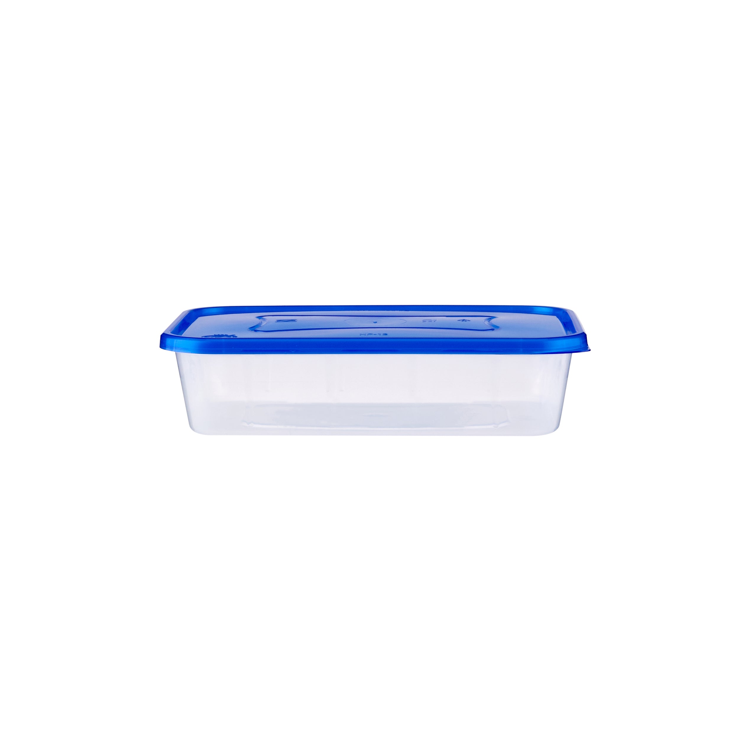 Clear Microwavable Rectangular Container with color Lids