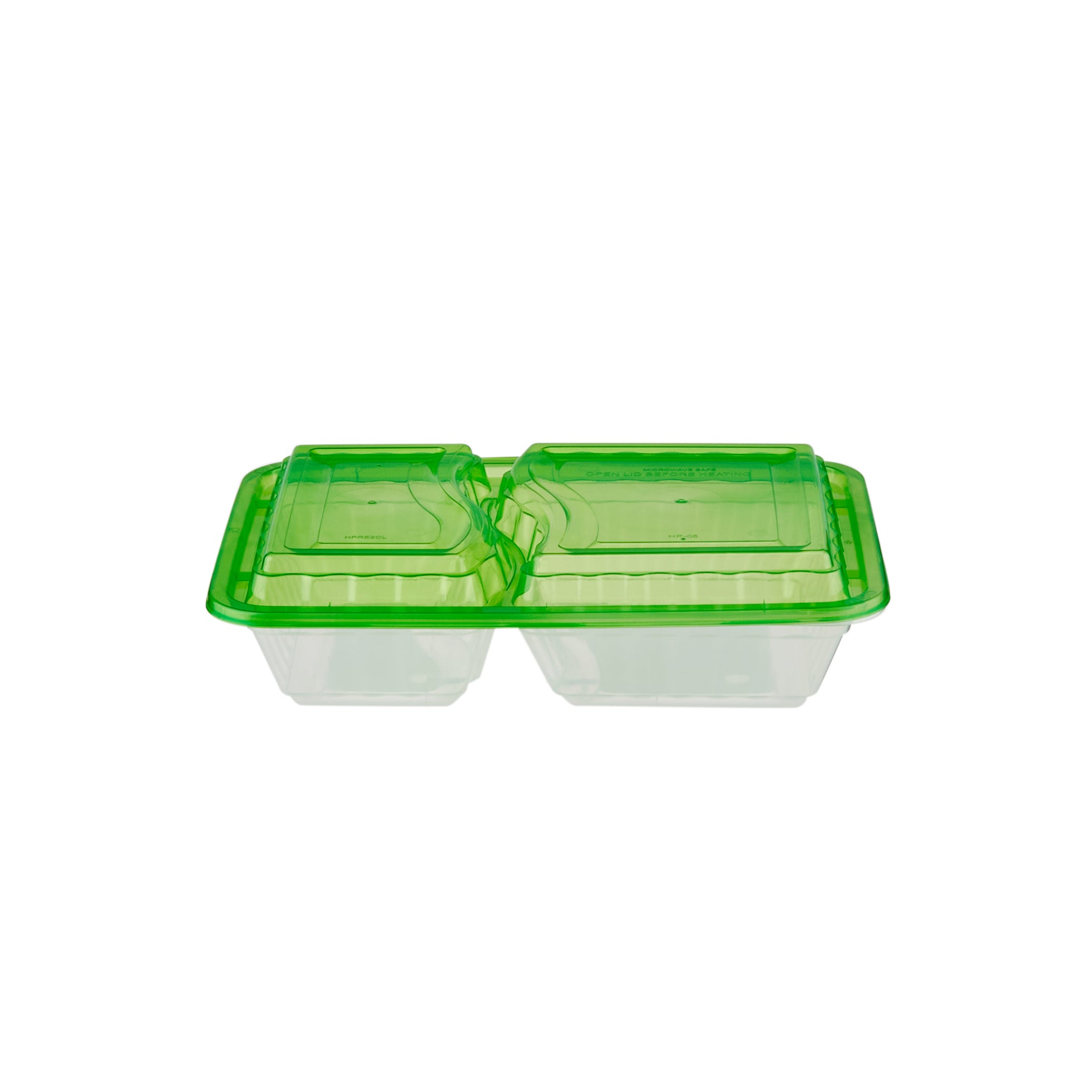  Clear Microwavable Container with color Lids