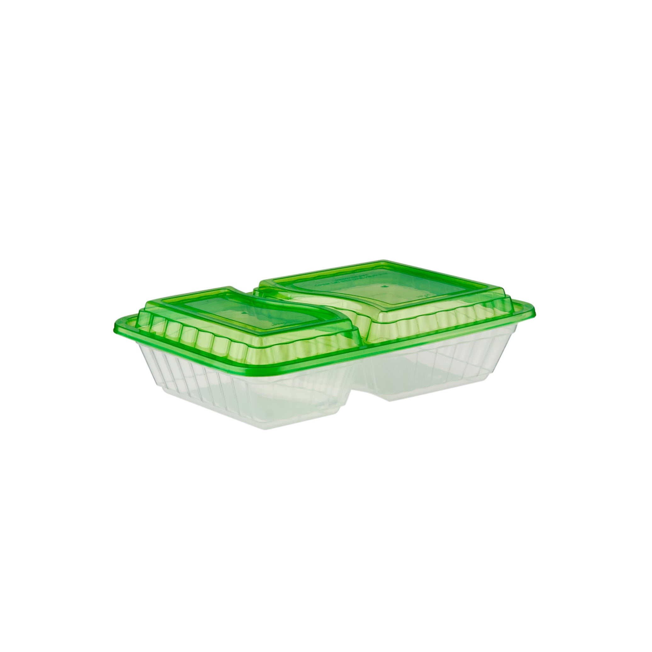  Clear Microwavable Container with color Lids