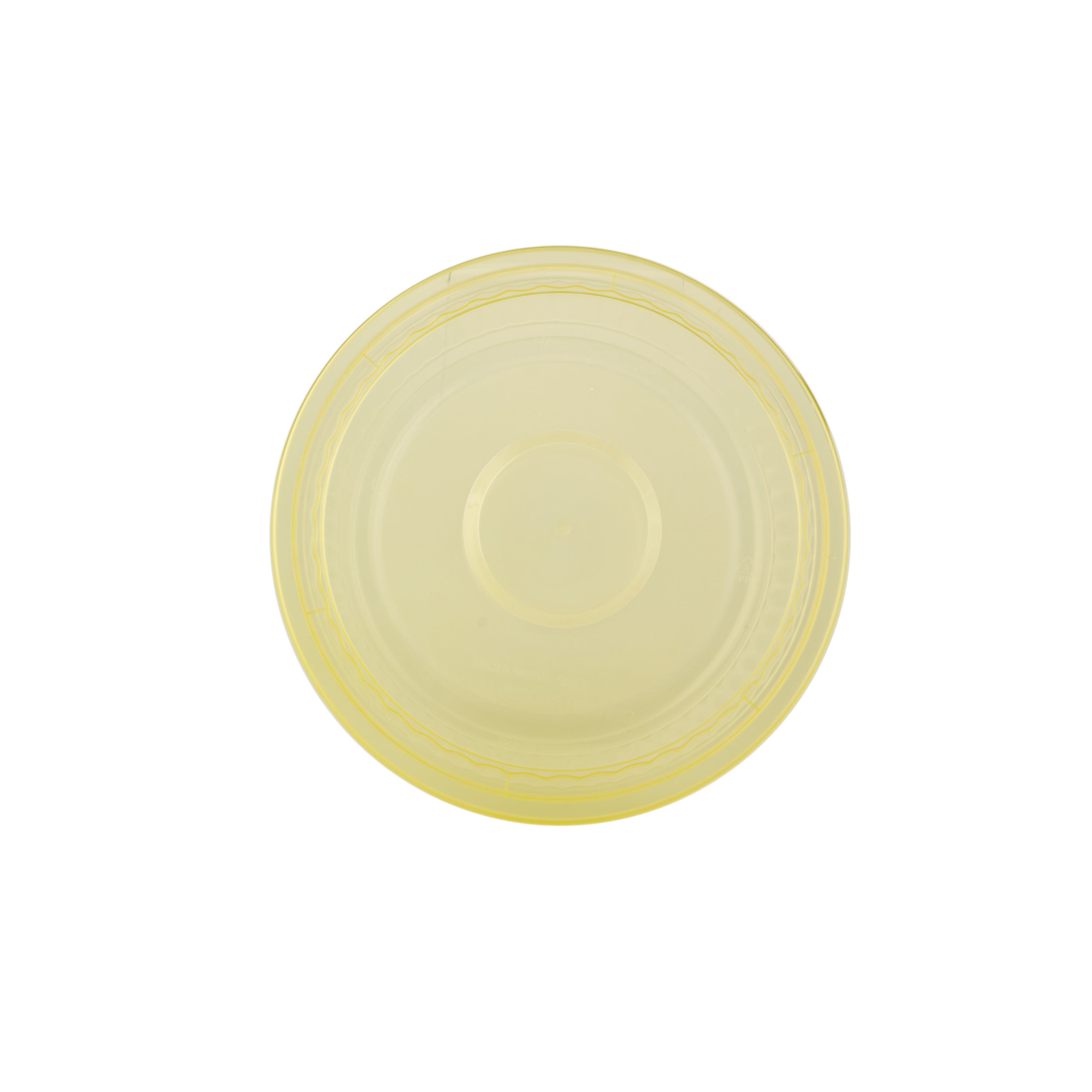 Clear Microwavable Round Container with color Lids