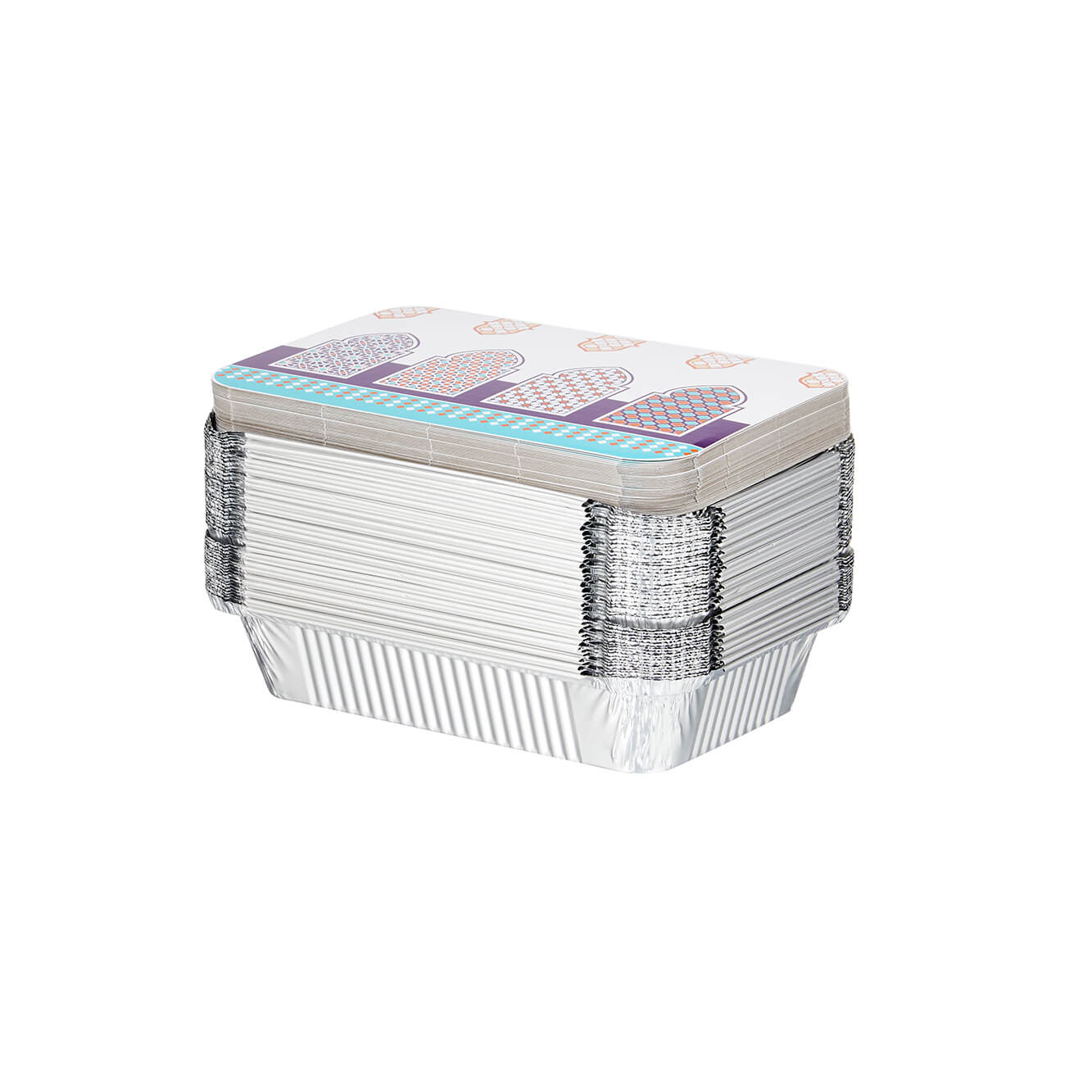 8389 Aluminium Container With Ramadan theme Lid 890 ml
