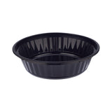 32 oz Black Base Round Container with Lids
