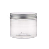 Cookie Plastic Jar With Silver Lid