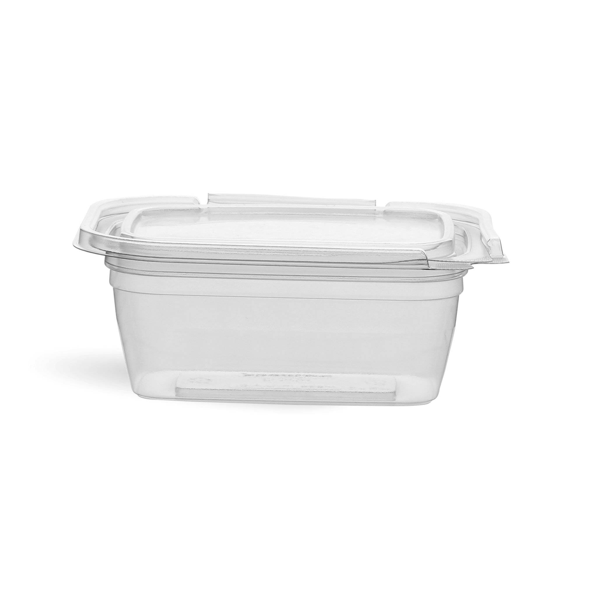 Hinged Square Deli Clear Pet Container