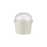 1000 Pieces Paper Ice Cream Cup White With Lid
