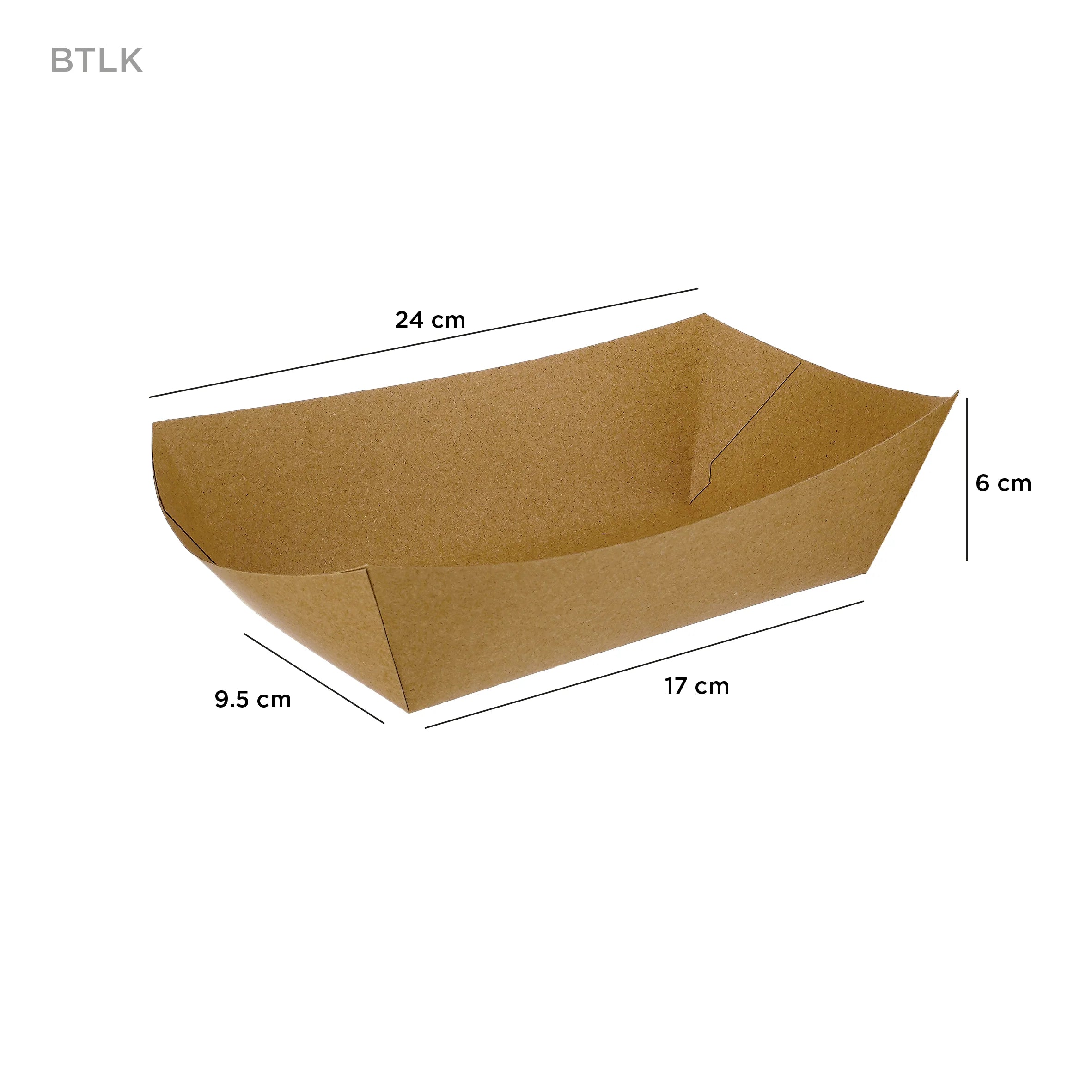 Kraft Paper Boat Tray Small