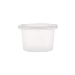 Clear Round Microwavable Portion Cup With Lid