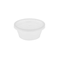  Clear Round Microwavable Portion Cup With Lid