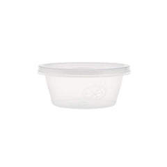 Clear Round Microwavable Portion Cup With Lid