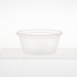 1000 Pieces 60ml Clear Round Microwavable Portion Cup  With Lid
