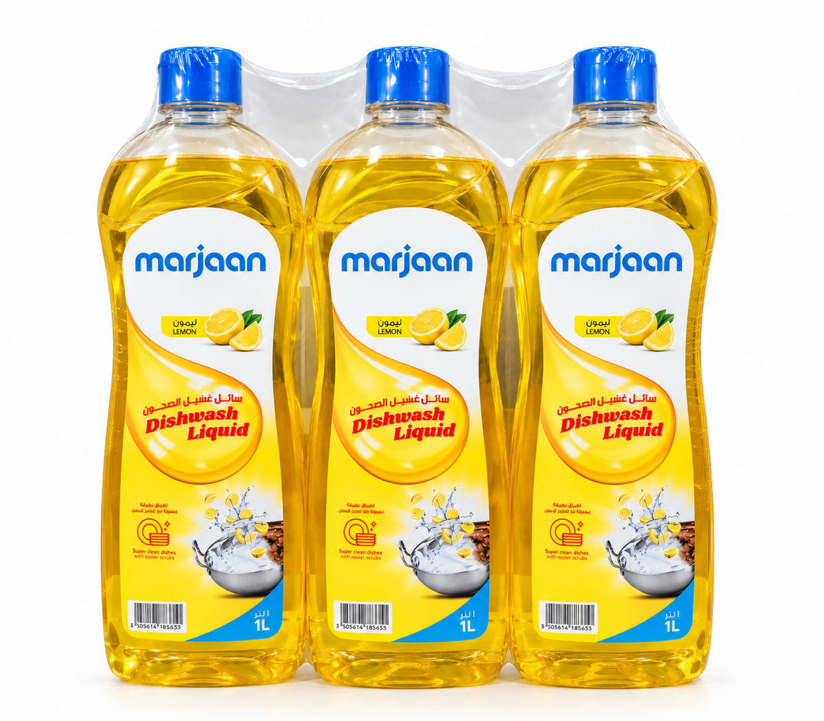 Marjaan Dishwashing Liquid 1Ltr Pack Of 3
