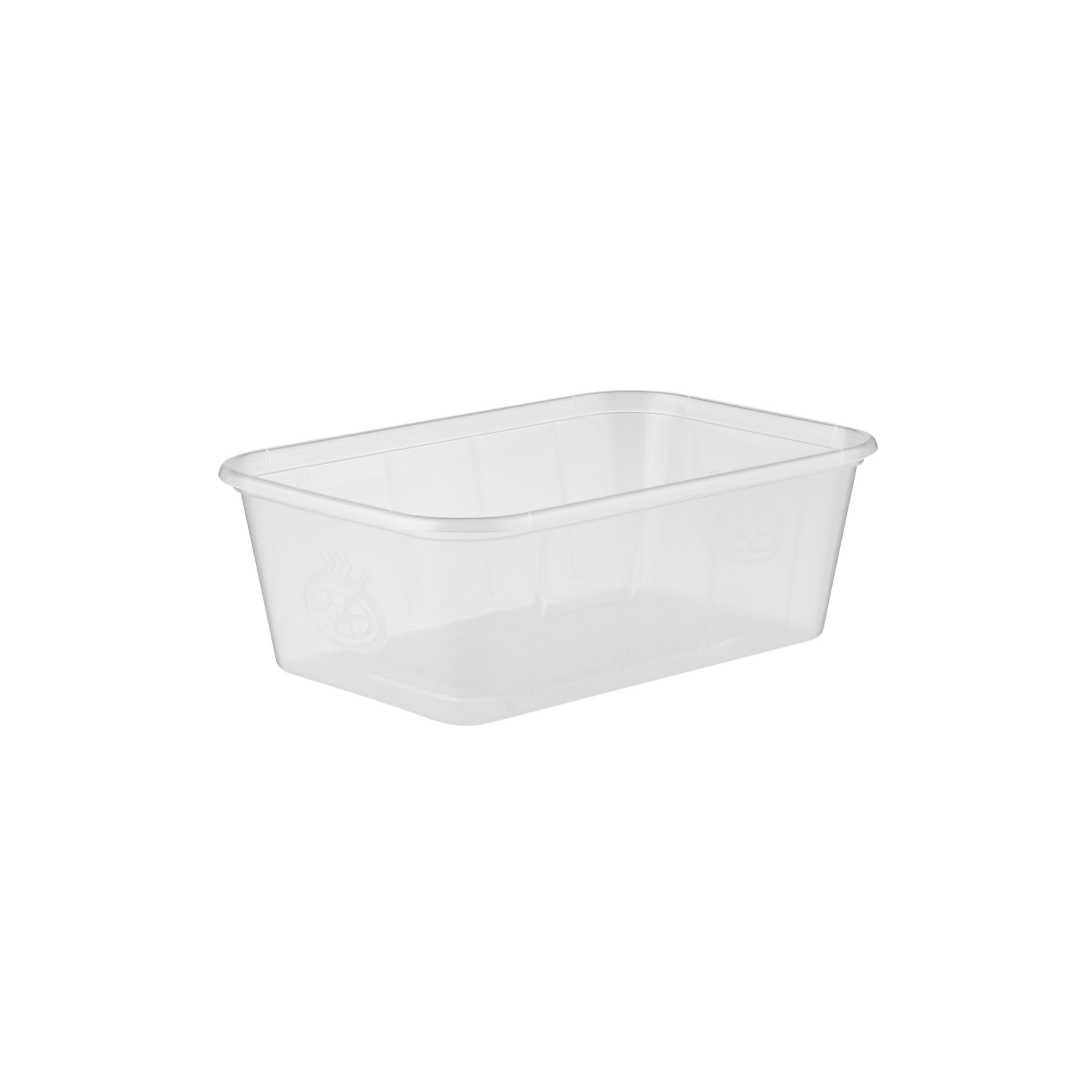 Clear Microwavable Rectangular Container with color Lids