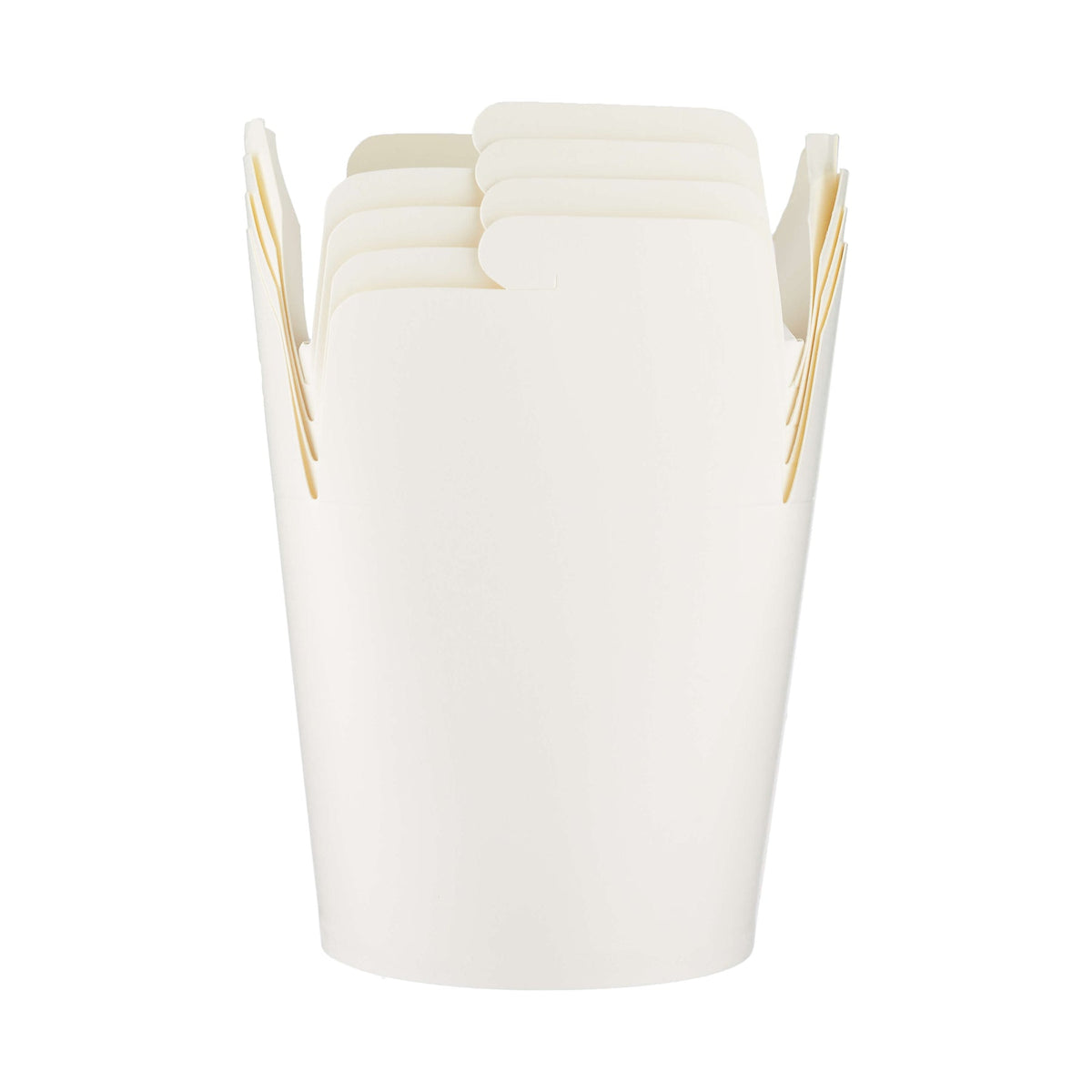 White Paper Pail Box Round