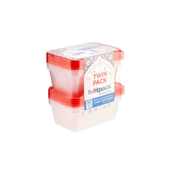Microwave Container with color lid Twin Pack