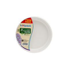 Twin Pack Biodegradable Plate