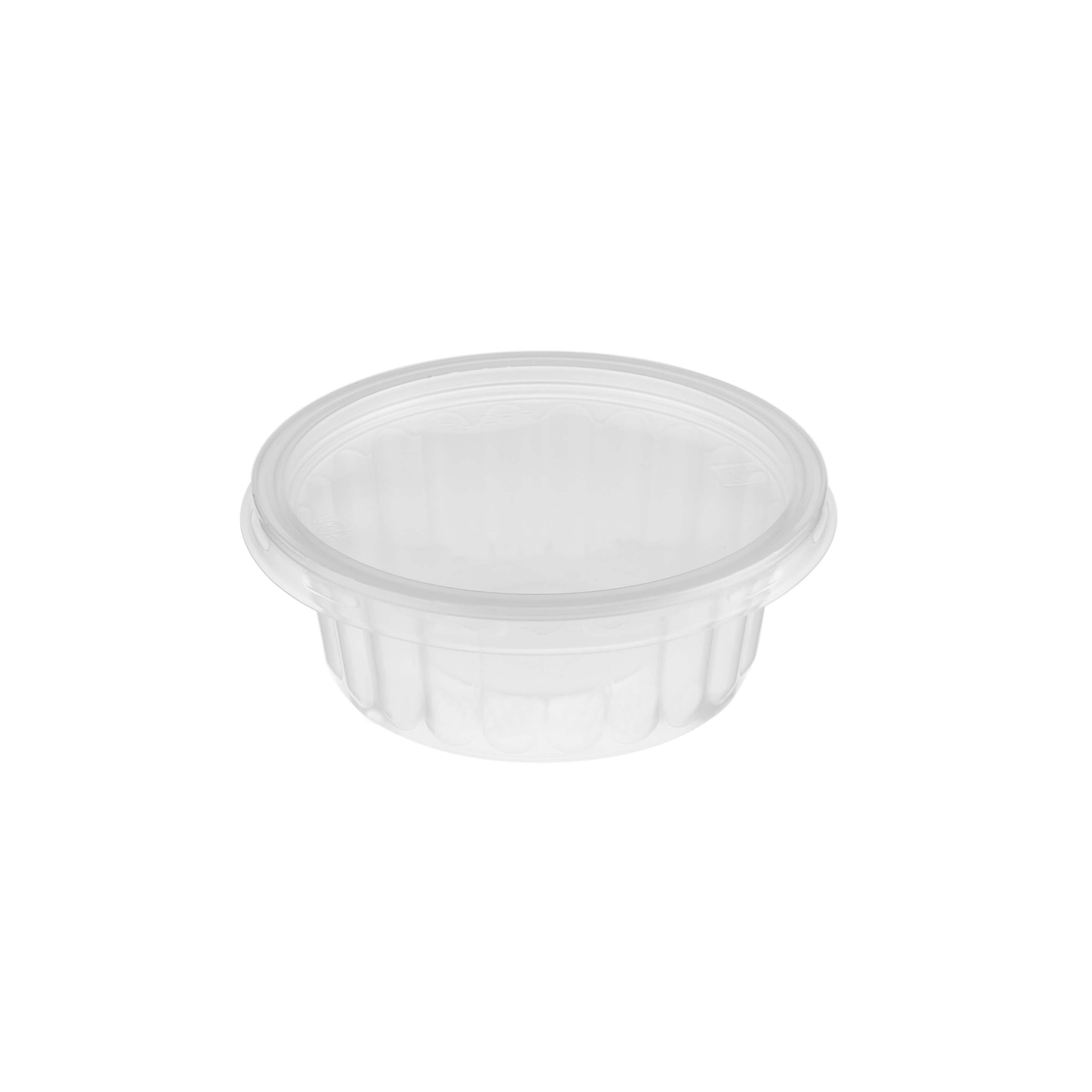 PP Corrugated Clear Curry Bowl With Lid