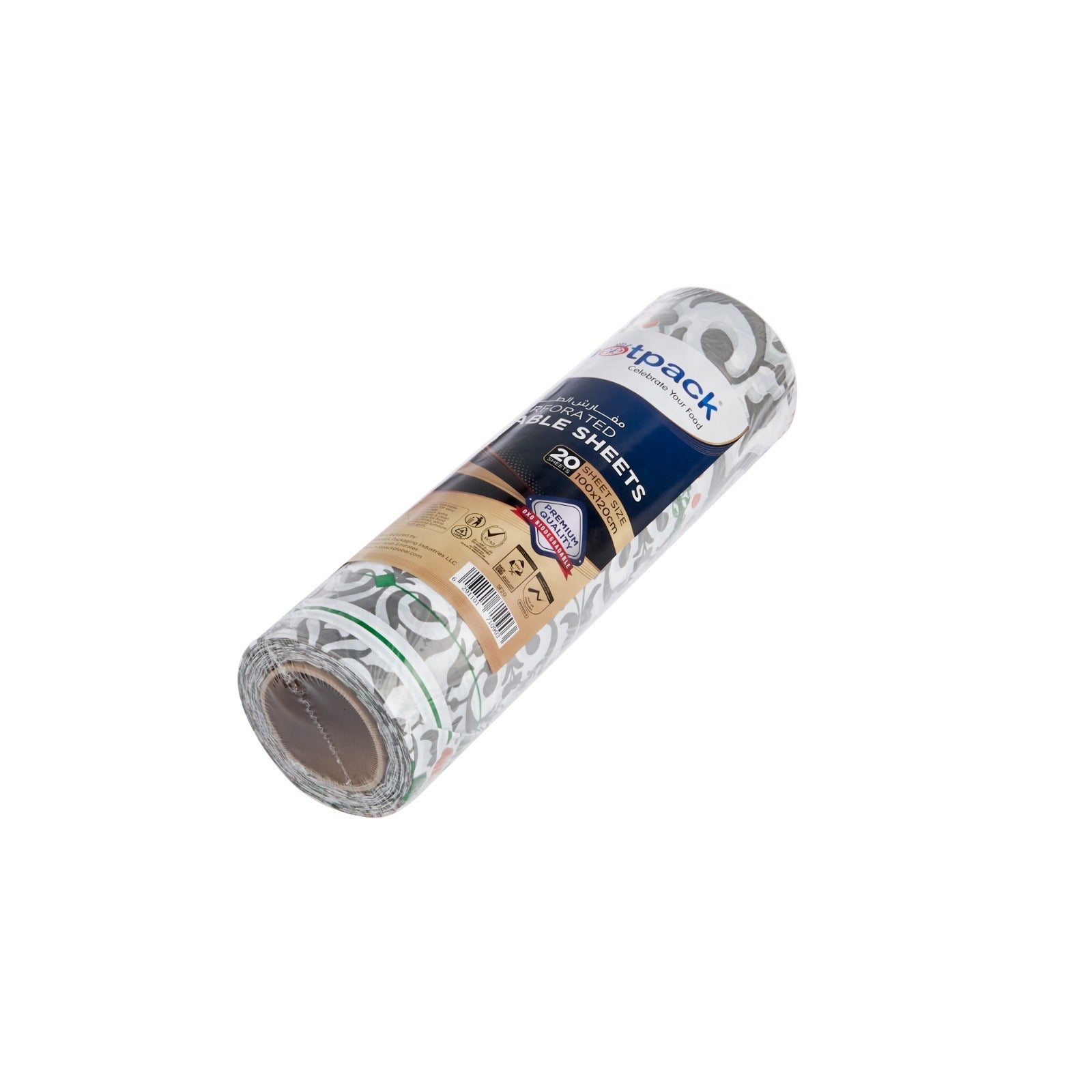 20 ورقة رول سفرة فاخرة مقاس 100 × 120 سم (عرض خاص)