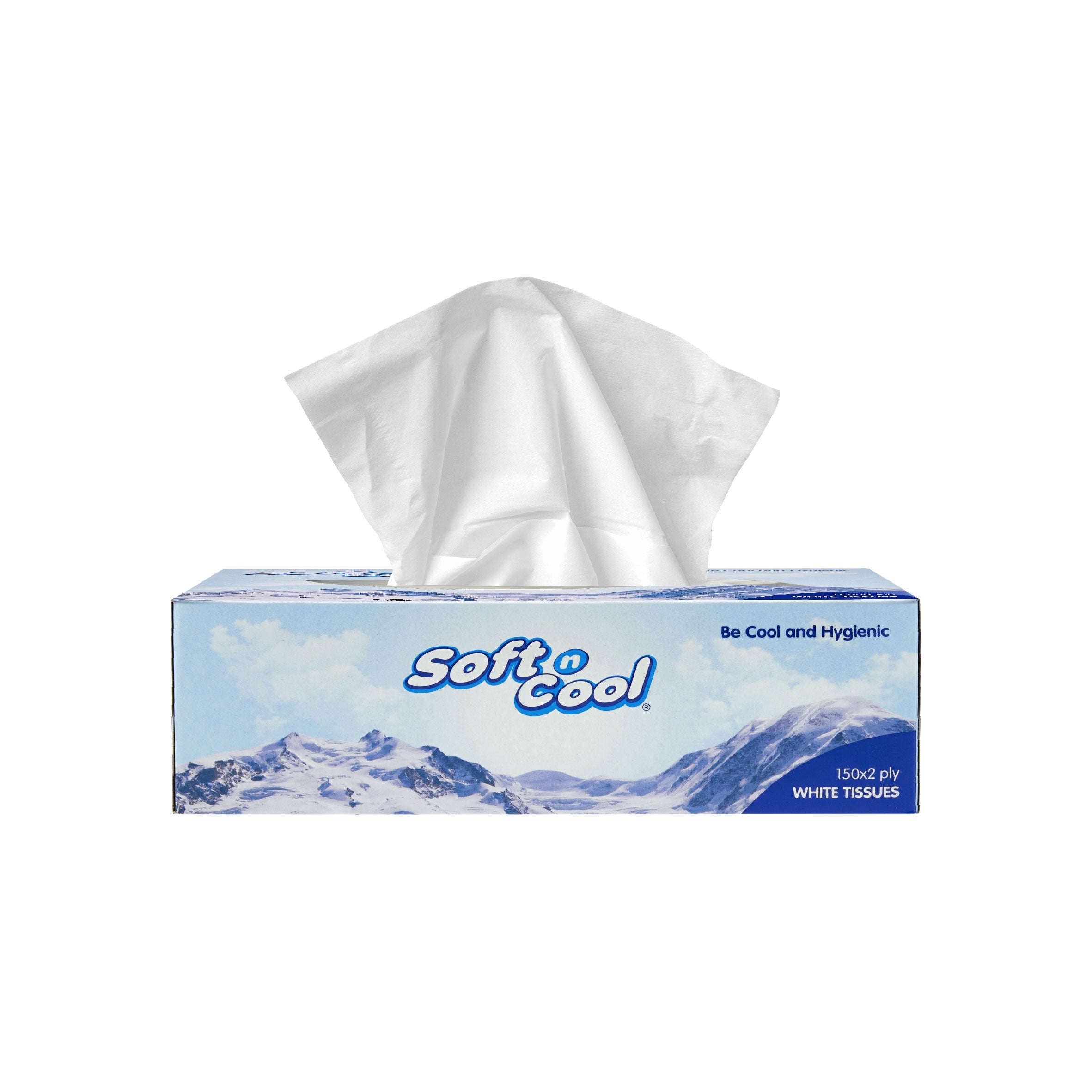 30 Boxes 150 Sheets X 2 Ply Soft N Cool Facial Tissue