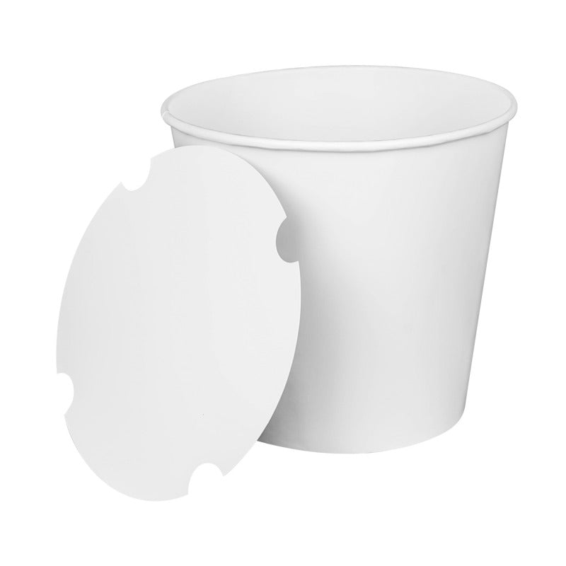 Chicken Bucket White With Lid-Hotpack