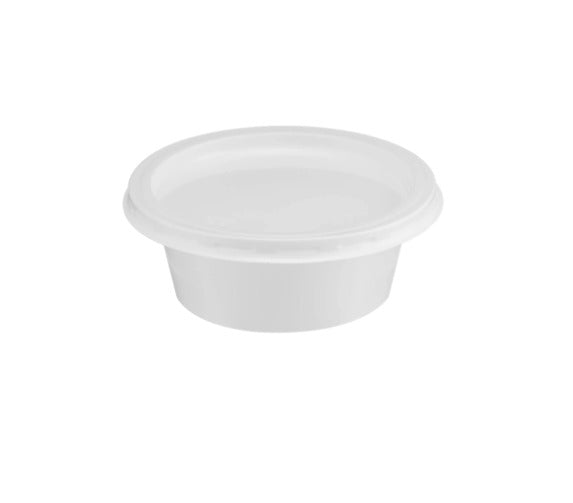 1500 Pieces 100 ml Clear Plastic Portion Cup With Lid