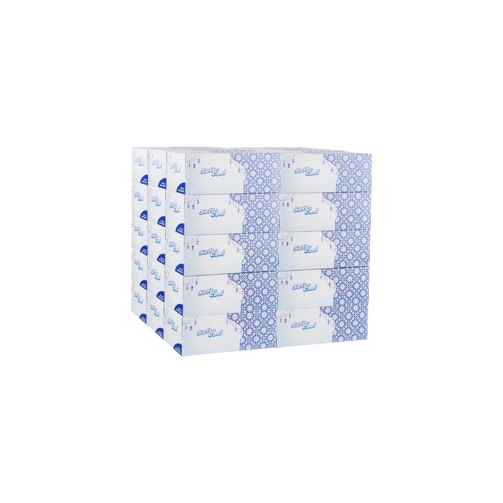 Soft n Cool Ramadan Theme Facial Tissue 200 Sheets x 2 Ply 30 Boxes