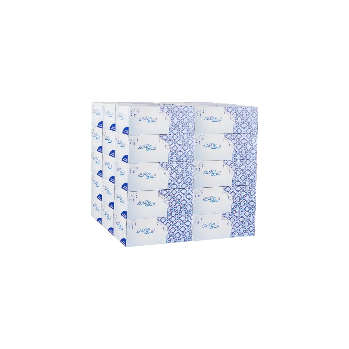 Soft n Cool Ramadan Theme Facial Tissue 200 Sheets x 2 Ply 30 Boxes