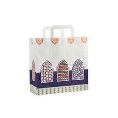 Ramadan Themed Printed Paper Bag Flat handle - 250 Pcs