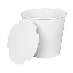 White Chicken Bucket With Lid