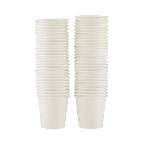 White Single Wall Qahwa Paper Cups