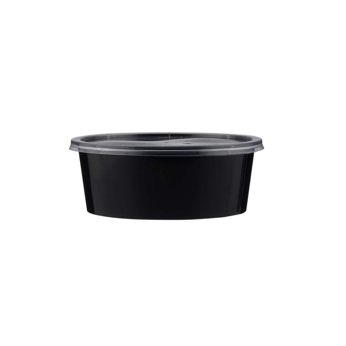 Microwavable Black Container 250 ml With Clear Lid