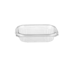 clear hinged oval container