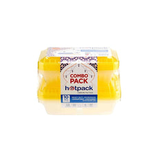 Combo Pack Clear Ribbed Rectangular Microwave Compartment Container with Color Lids