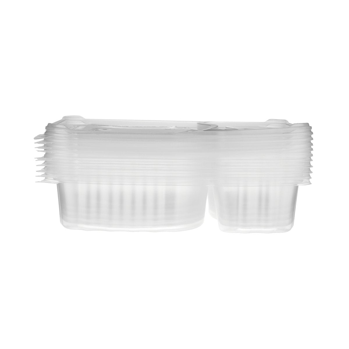 Microwaveable 2 Compartment Container With Lid