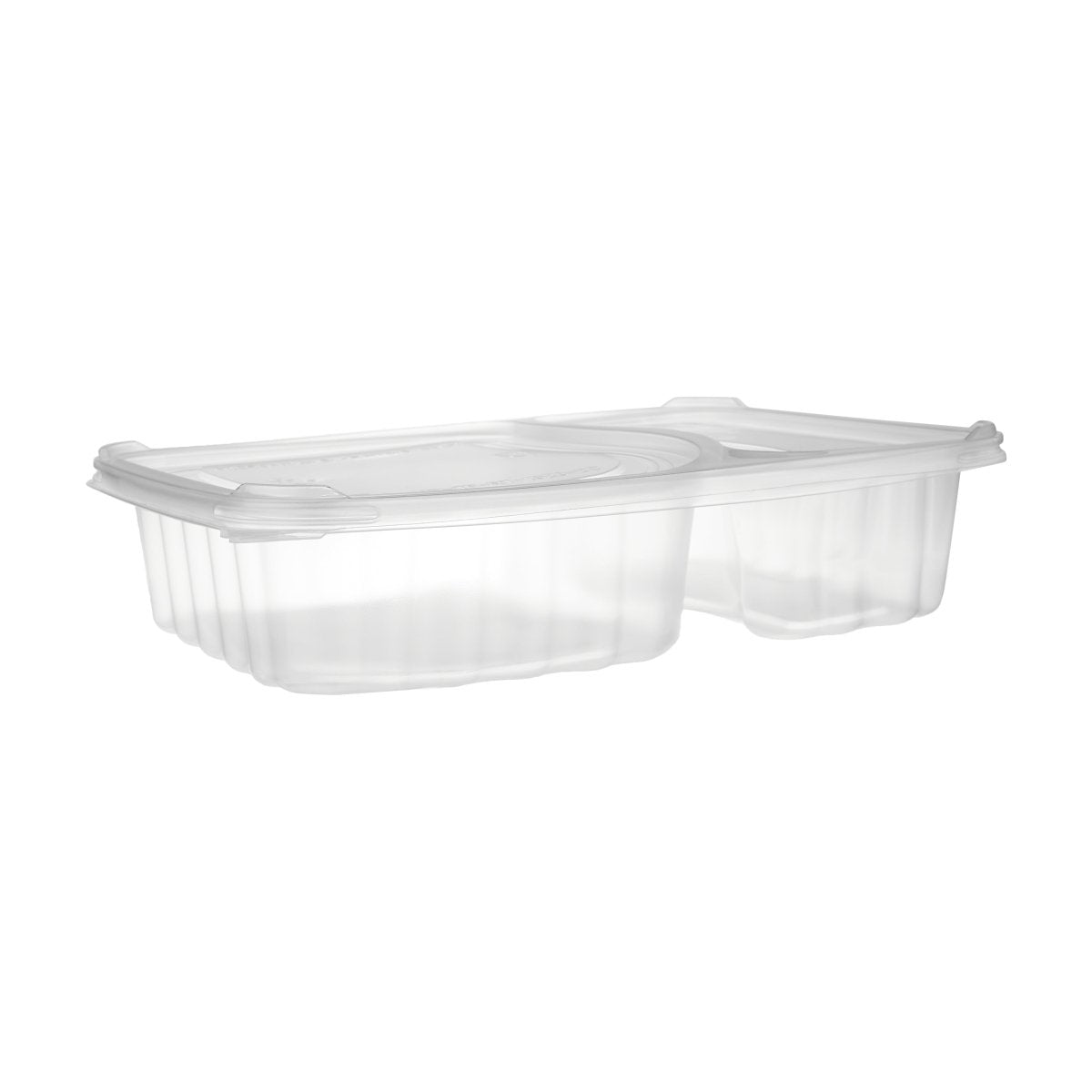 Microwaveable 2 Compartment Container With Lid