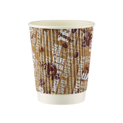  8 Oz Printed Ripple Paper Cups