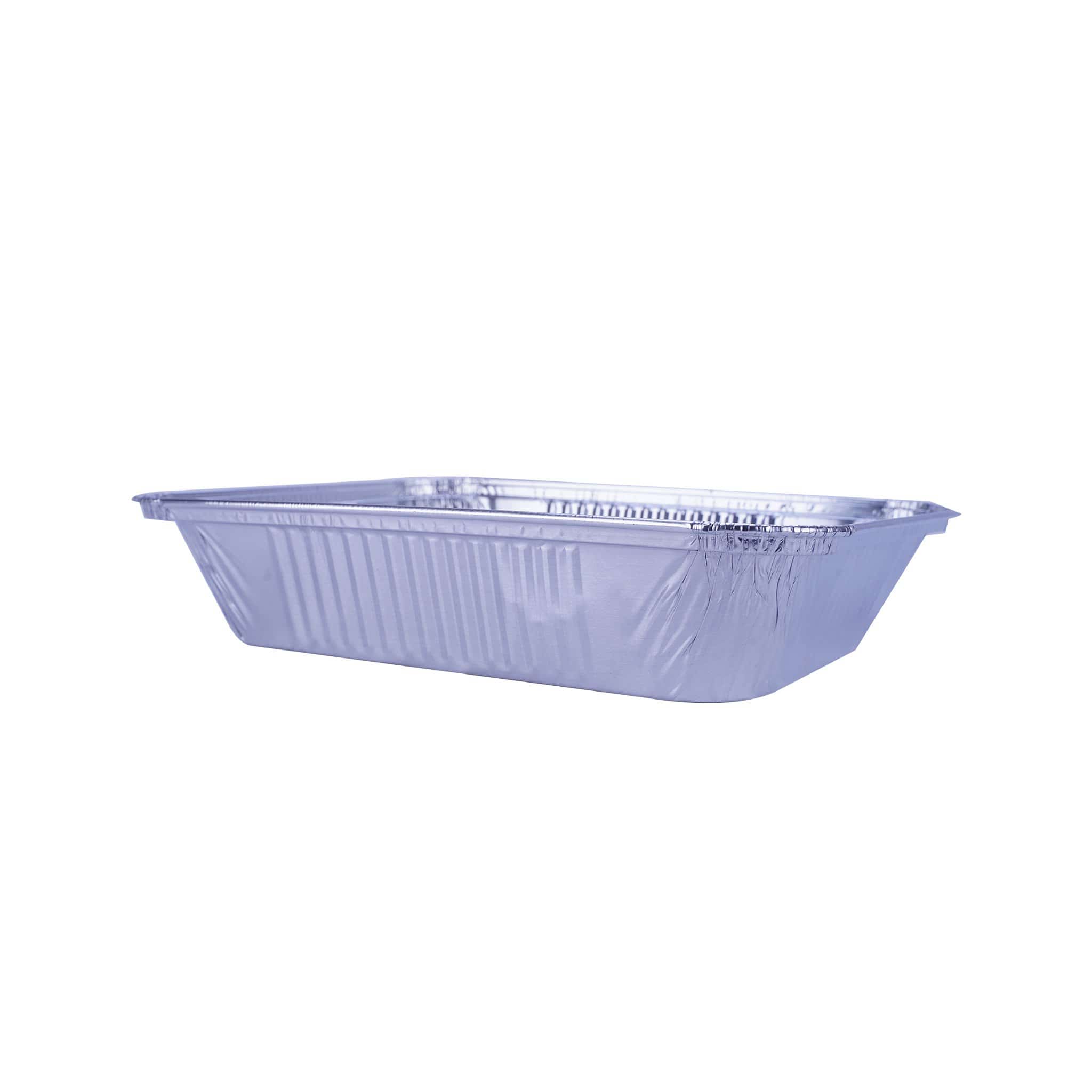 100 Pieces Aluminium Container With Lid 327x264x58mm Hotpack