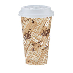 16 Oz Printed Single Wall Paper Cups