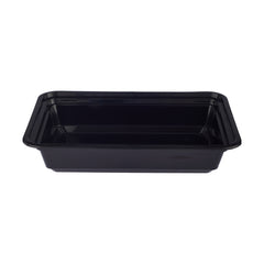32 Oz Black Base Rectangular Corrugated Container With Lid