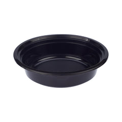 16 Oz Black Base Round Corrugated Container With Lid