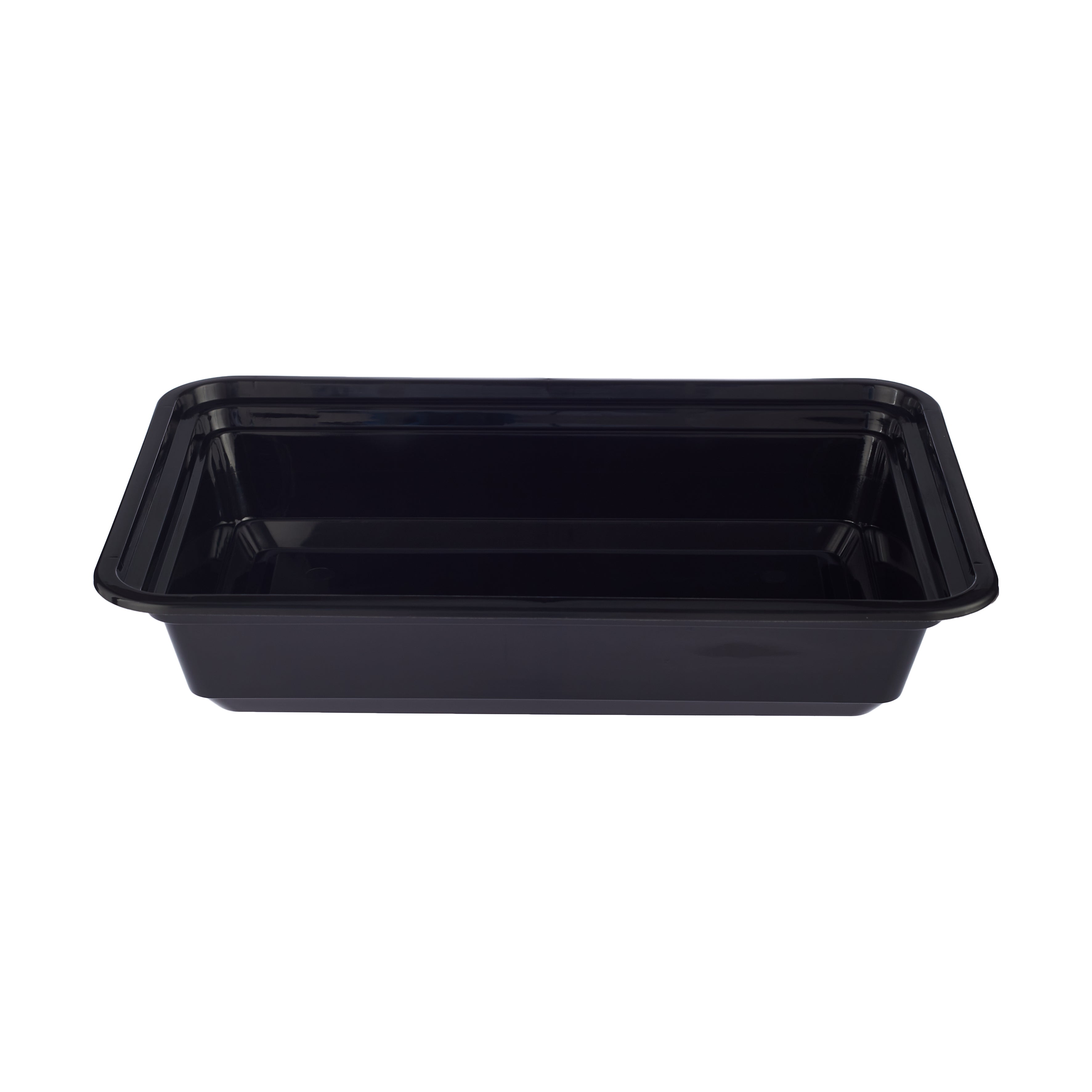 Black Base Rectangular Container With Lid