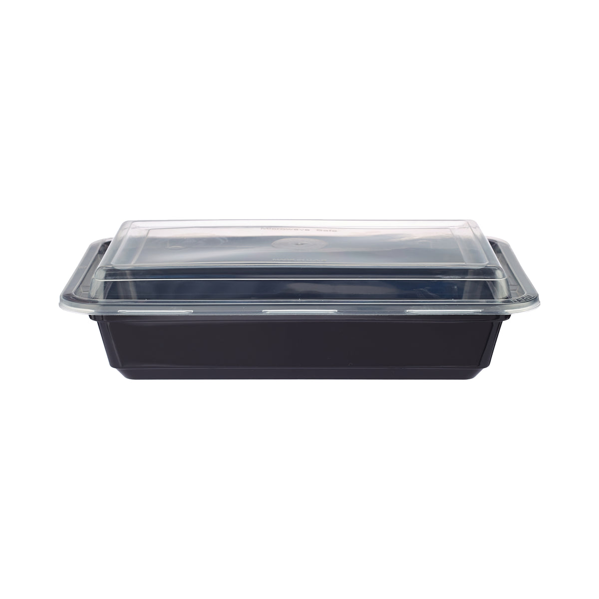  Black Base Rectangular Container With Lid