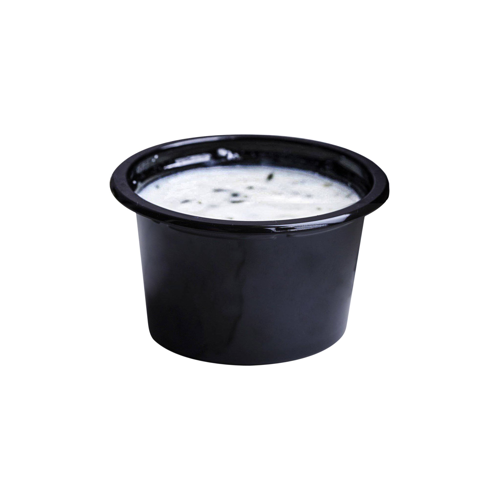 Black portion cup