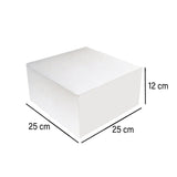100 Pieces White Cake Box-Hotpack
